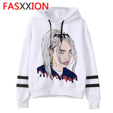 Load image into Gallery viewer, Billie Eilish Hoodies men/women funny hip hop fashion kawaii Sweatshirt Graphic harajuku 90s Tumblr hooded streetwear male