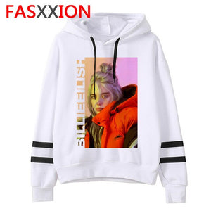 Billie Eilish Hoodies men/women funny hip hop fashion kawaii Sweatshirt Graphic harajuku 90s Tumblr hooded streetwear male