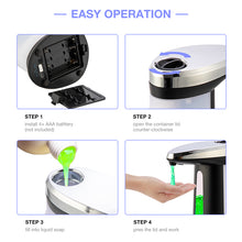 Load image into Gallery viewer, 400Ml Fashion Automatic Liquid Soap Dispenser Smart Sensor Touchless ABS Electroplated Sanitizer Dispenser Soap Kitchen Bathroom