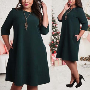 6XL Elegant Ladies Women Dress Fashion Sexy Party Plus Size Maxi Straight Dresses Casual Loose Large Sizes Slim Office Vestidos