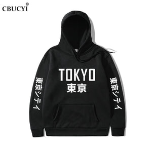 2019 New Arrival Japan Harajuku Hoodies Tokyo City Printing Pullover Sweatshirt   Hip Hop Streetwear Men/Women Hooded Sweatshir