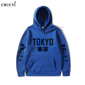 2019 New Arrival Japan Harajuku Hoodies Tokyo City Printing Pullover Sweatshirt   Hip Hop Streetwear Men/Women Hooded Sweatshir