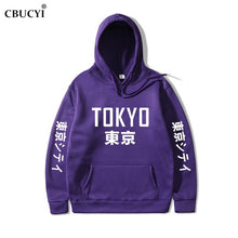 Load image into Gallery viewer, 2019 New Arrival Japan Harajuku Hoodies Tokyo City Printing Pullover Sweatshirt   Hip Hop Streetwear Men/Women Hooded Sweatshir