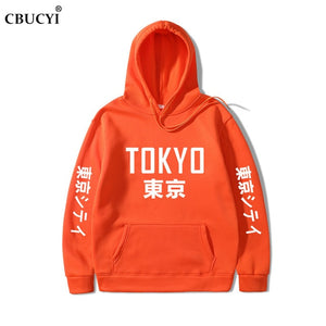 2019 New Arrival Japan Harajuku Hoodies Tokyo City Printing Pullover Sweatshirt   Hip Hop Streetwear Men/Women Hooded Sweatshir