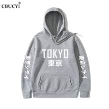 Load image into Gallery viewer, 2019 New Arrival Japan Harajuku Hoodies Tokyo City Printing Pullover Sweatshirt   Hip Hop Streetwear Men/Women Hooded Sweatshir