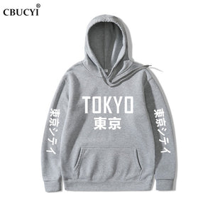 2019 New Arrival Japan Harajuku Hoodies Tokyo City Printing Pullover Sweatshirt   Hip Hop Streetwear Men/Women Hooded Sweatshir