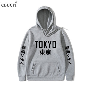 2019 New Arrival Japan Harajuku Hoodies Tokyo City Printing Pullover Sweatshirt   Hip Hop Streetwear Men/Women Hooded Sweatshir