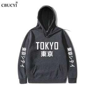 2019 New Arrival Japan Harajuku Hoodies Tokyo City Printing Pullover Sweatshirt   Hip Hop Streetwear Men/Women Hooded Sweatshir