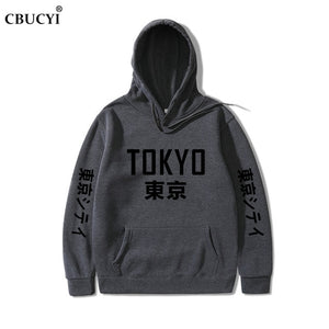 2019 New Arrival Japan Harajuku Hoodies Tokyo City Printing Pullover Sweatshirt   Hip Hop Streetwear Men/Women Hooded Sweatshir