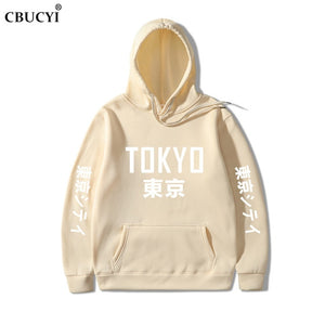 2019 New Arrival Japan Harajuku Hoodies Tokyo City Printing Pullover Sweatshirt   Hip Hop Streetwear Men/Women Hooded Sweatshir