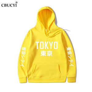 2019 New Arrival Japan Harajuku Hoodies Tokyo City Printing Pullover Sweatshirt   Hip Hop Streetwear Men/Women Hooded Sweatshir