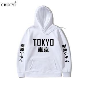 2019 New Arrival Japan Harajuku Hoodies Tokyo City Printing Pullover Sweatshirt   Hip Hop Streetwear Men/Women Hooded Sweatshir